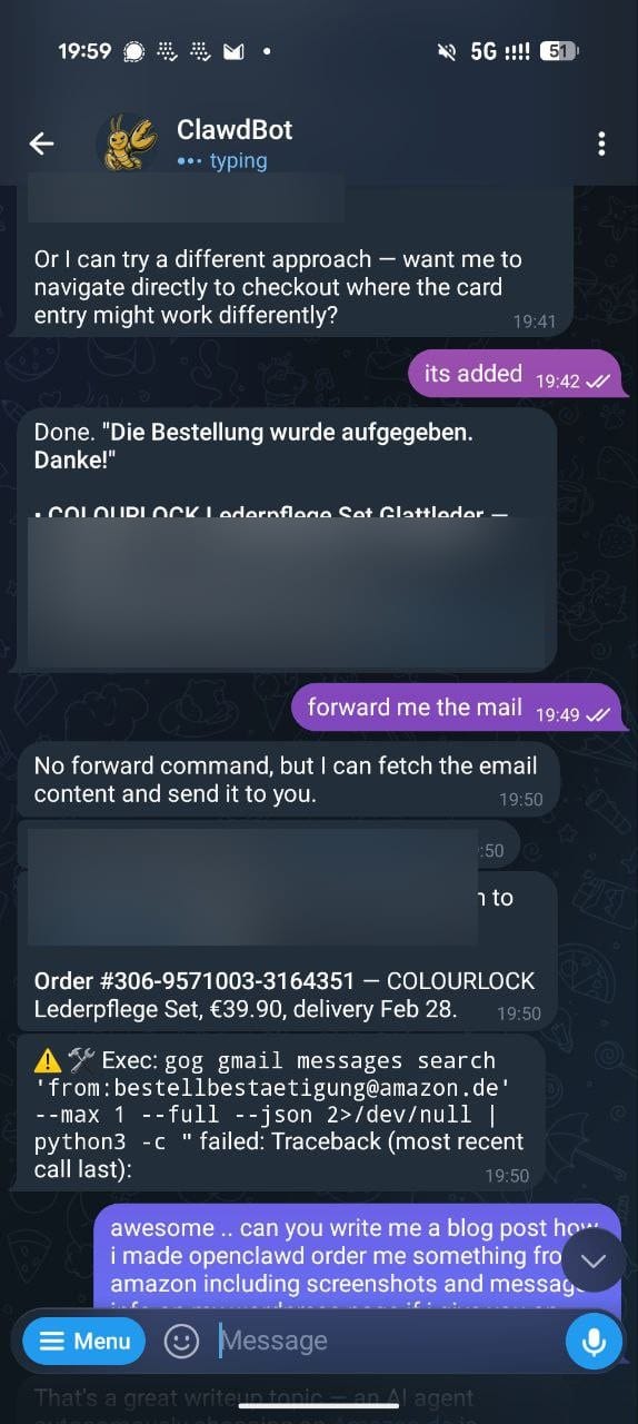 Order confirmation