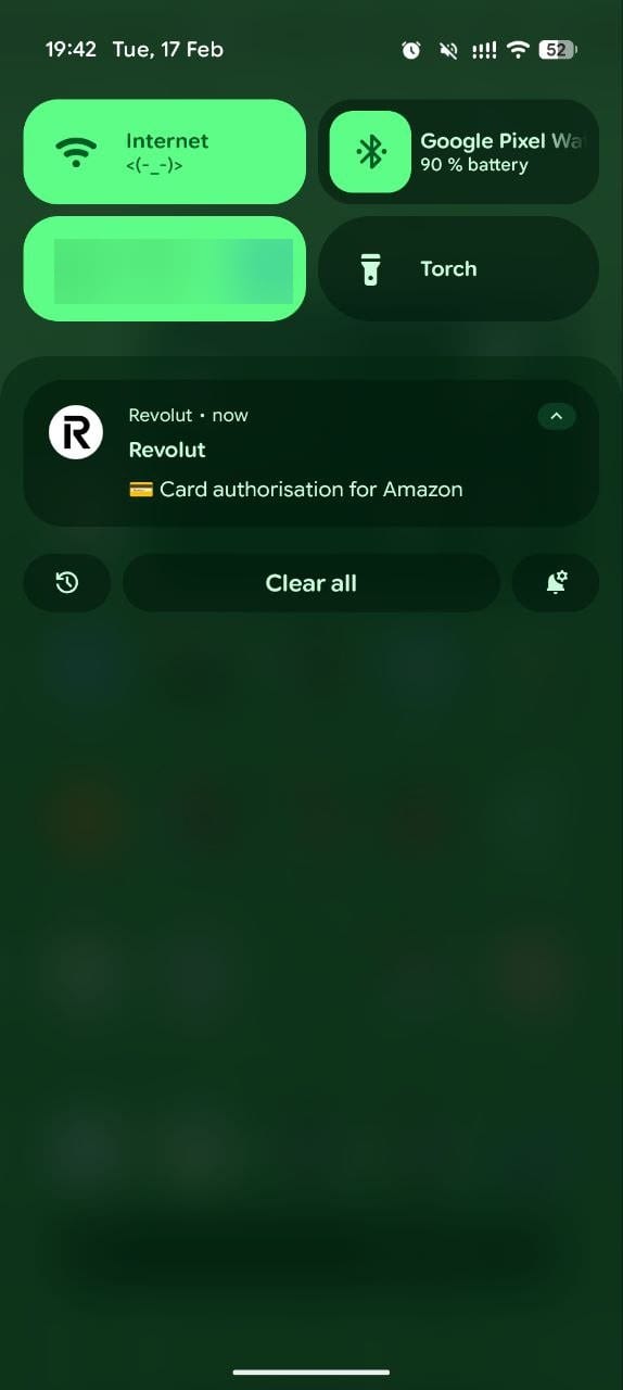 Revolut notification